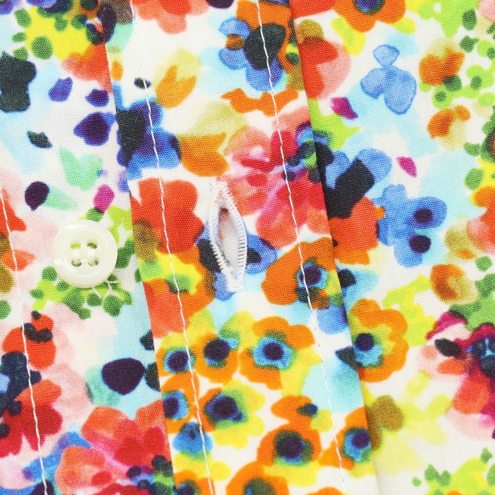 【新品】ディースクエアード DSQUARED2 Bob Shirt コットン フラワープリント カジュアルシャツ マルチカラー【サイズ44】【 状態ランクN 】【 メンズ 】