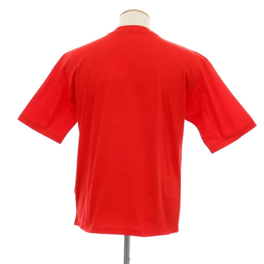 【新品】ディースクエアード DSQUARED2 コットン クルーネック 半袖Tシャツ レッド【サイズXS】【 状態ランクN 】【 メンズ 】