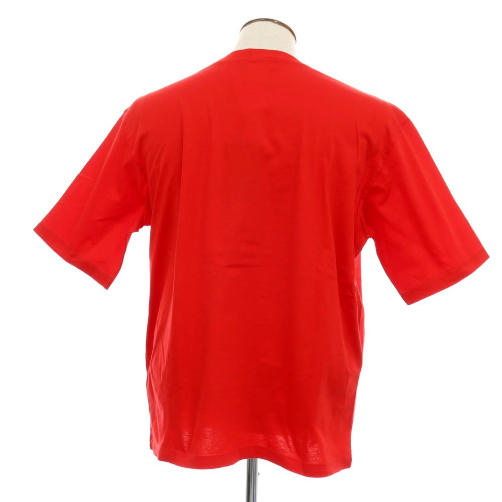 【新品】ディースクエアード DSQUARED2 コットン クルーネック 半袖Tシャツ レッド【サイズXL】【 状態ランクN 】【 メンズ 】