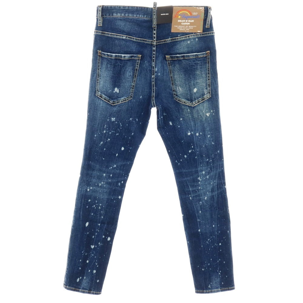 【新品】ディースクエアード DSQUARED2 SKATER JEAN ストレッチ コットン デニムパンツ ジーンズ ネイビー【サイズ44】【 状態ランクN 】【 メンズ 】
