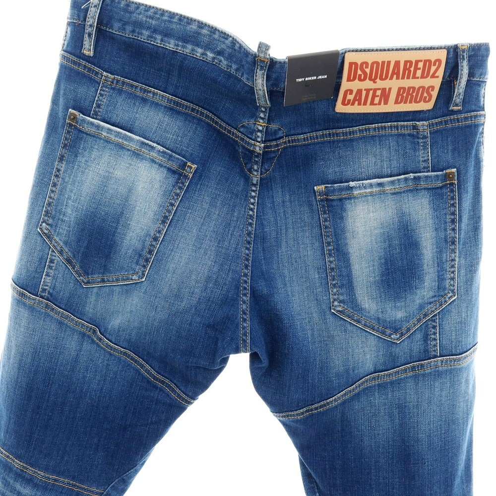 【SALE10%OFF/返品不可】【新品】ディースクエアード DSQUARED2 TIDY BIKER JEAN ストレッチ コットン デニムパンツ ジーンズ ブルー【 サイズ54 】【 状態ランクN 】【 メンズ 】