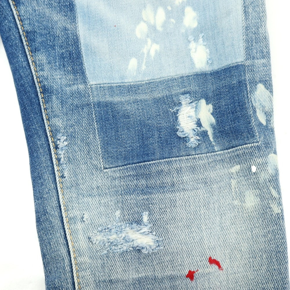 【SALE10%OFF/返品不可】【新品】ディースクエアード DSQUARED2 SKATER JEAN ストレッチ コットン デニムパンツ ジーンズ ネイビー【 サイズ42 】【 状態ランクN 】【 メンズ 】