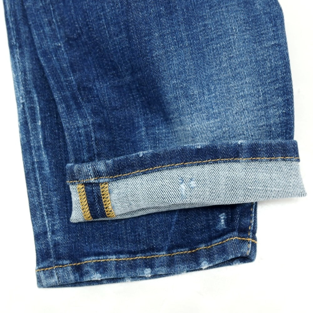 【新品】ディースクエアード DSQUARED2 SUPER TWINKY JEAN ストレッチ コットンポリエステル デニムパンツ ジーンズ ネイビー【サイズ54】【 状態ランクN 】【 メンズ 】