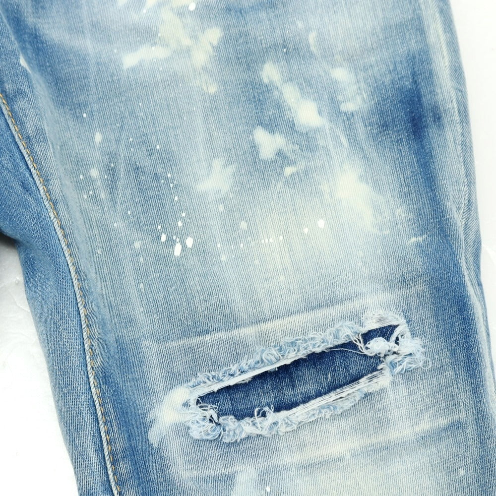 【新品】ディースクエアード DSQUARED2 SAILOR JEAN ストレッチ コットンポリエステル デニムパンツ ジーンズ ブルー【サイズ42】【 状態ランクN 】【 メンズ 】