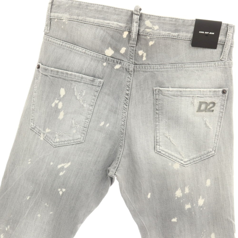 【新品】ディースクエアード DSQUARED2 COOL GUY JEAN ストレッチ コットン デニムパンツ ジーンズ ライトグレー【サイズ42】【 状態ランクN 】【 メンズ 】