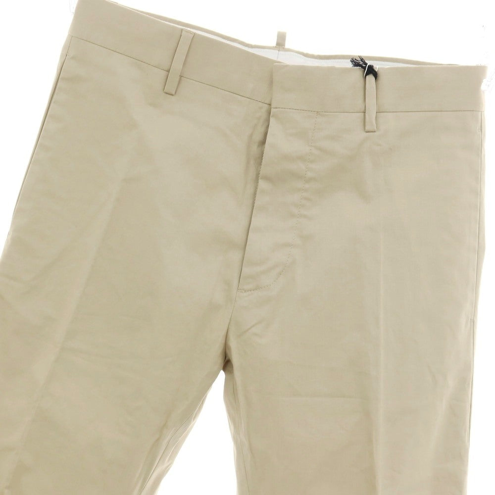 【SALE10%OFF/返品不可】【新品】ディースクエアード DSQUARED2 Panama Pant ストレッチ コットン カジュアルスラックスパンツ S71KB0588 ベージュ【 サイズ46 】【 状態ランクN 】【 メンズ 】