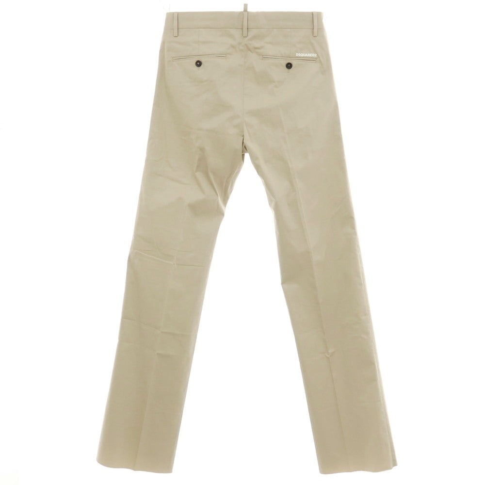 【新品】ディースクエアード DSQUARED2 Panama Pant ストレッチ コットン カジュアルスラックスパンツ S71KB0588 ベージュ【サイズ48】【 状態ランクN 】【 メンズ 】