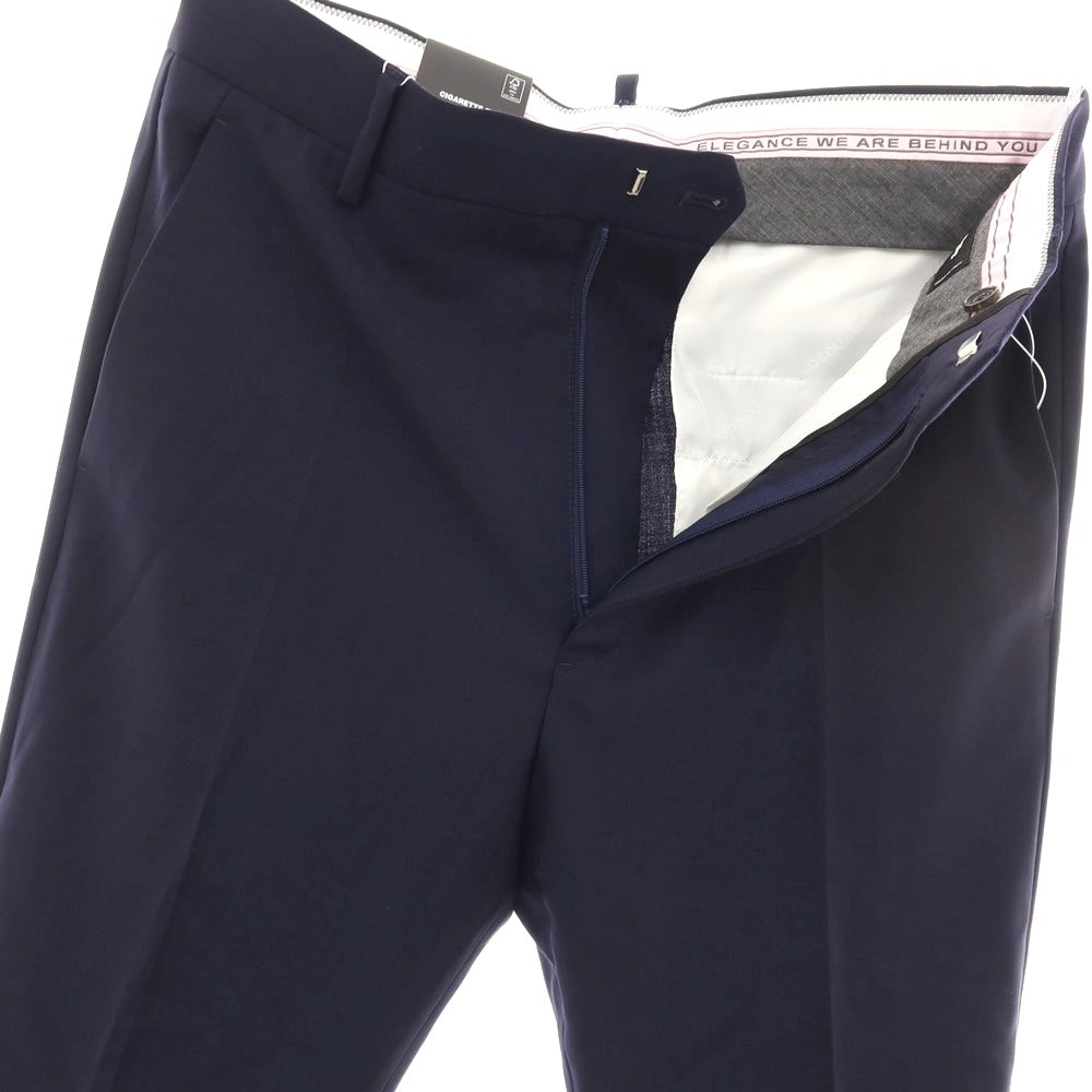 【新品】ディースクエアード DSQUARED2 CIGARETTE PANT ウール ドレススラックスパンツ ネイビー【サイズ48】【 状態ランクN 】【 メンズ 】
