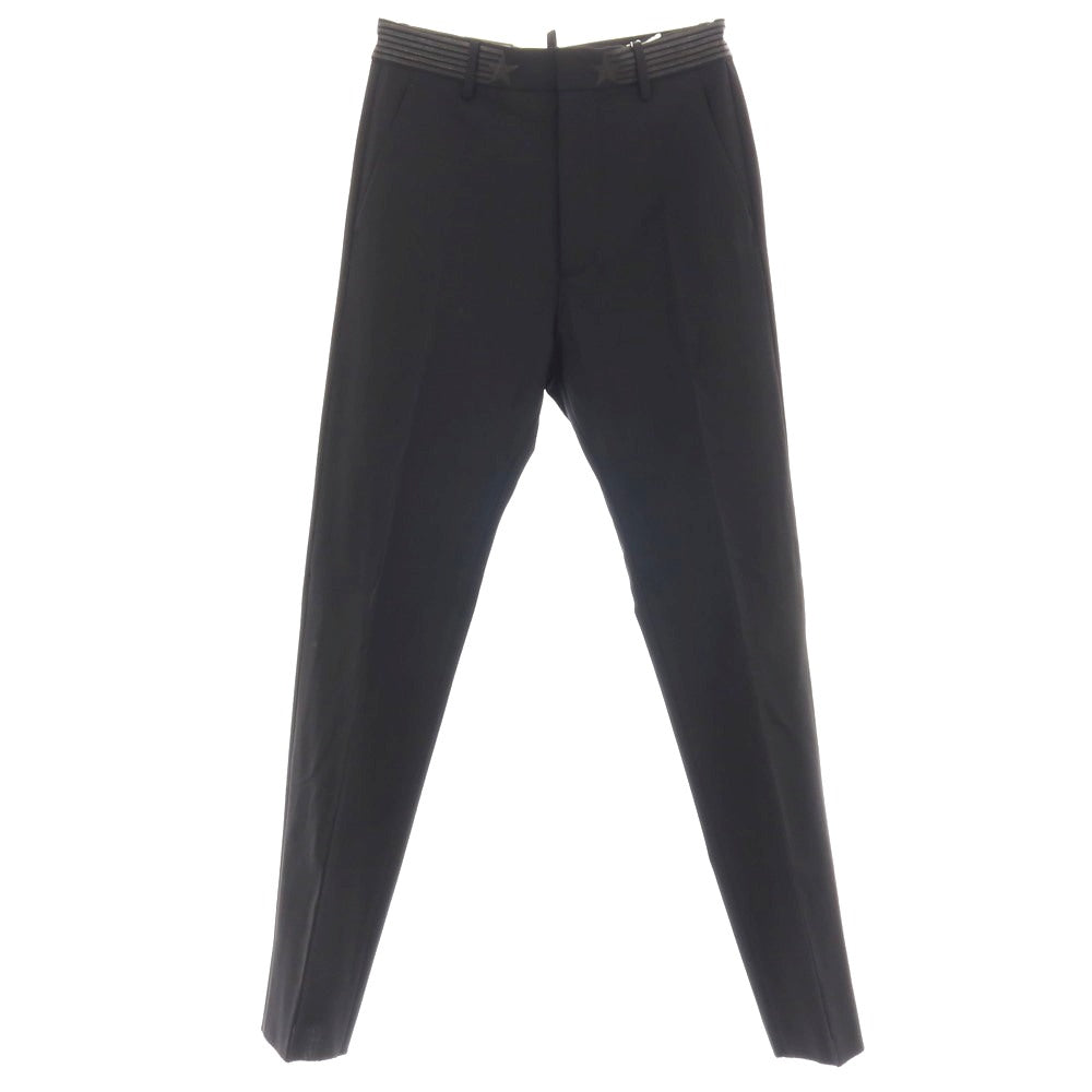 【新品】ディースクエアード DSQUARED2 CIGARETTE PANT ストレッチ ウール カジュアルスラックスパンツ ブラック【サイズ42】【 状態ランクN 】【 メンズ 】