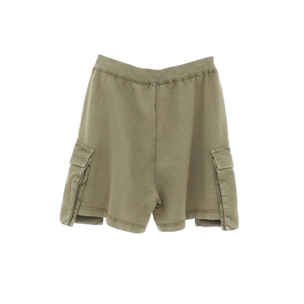 【SALE10%OFF/返品不可】【新品】ディースクエアード DSQUARED2 BIG CARGO FIT 製品加工 コットン スウェット ショートパンツ オリーブ【 サイズS 】【 状態ランクN 】【 メンズ 】