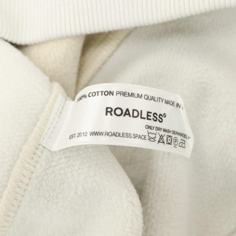【新品アウトレット】ロードレス ROADLESS コットン 切り替えデザイン クルーネック スウェット クリームxグレー【サイズM】【 状態ランクN- 】【 メンズ 】