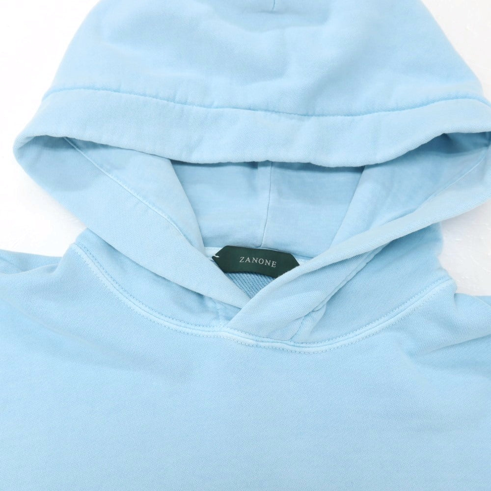 【中古】ザノーネ ZANONE コットン スウェット プルオーバー パーカー ライトブルー【サイズS】【 状態ランクB 】【 メンズ 】