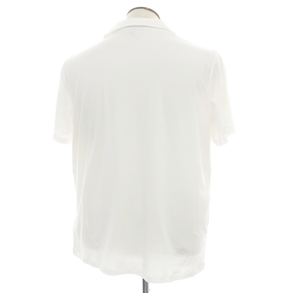 【新品】マジェスティック フィラチュール オム MAJESTIC FILATURES HOMME オーガニックコットンポリウレタン スキッパー 半袖ポロシャツ ホワイト【サイズXL】【 状態ランクN 】【 メンズ 】