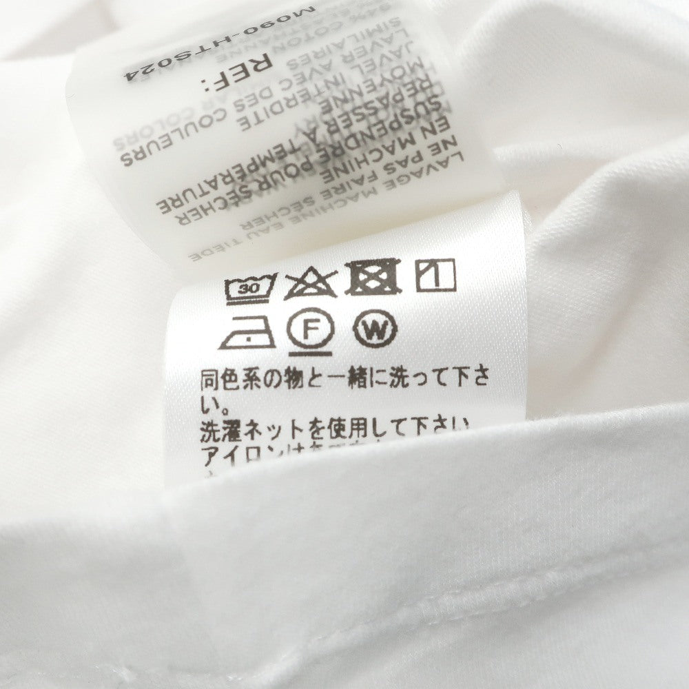 【新品】マジェスティック フィラチュール オム MAJESTIC FILATURES HOMME オーガニックコットンポリウレタン Vネック 半袖Tシャツ ホワイト【サイズL】【 状態ランクN 】【 メンズ 】