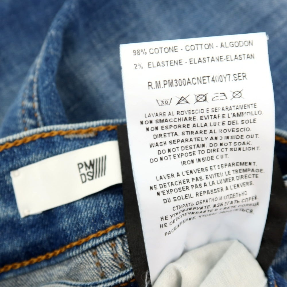 【SALE10%OFF/返品不可】【新品】ピーエムディーエス PMDS 42-123PM GERARD ストレッチ コットン デニムパンツ ジーンズ ブルー【 サイズ33 】【 状態ランクN 】【 メンズ 】