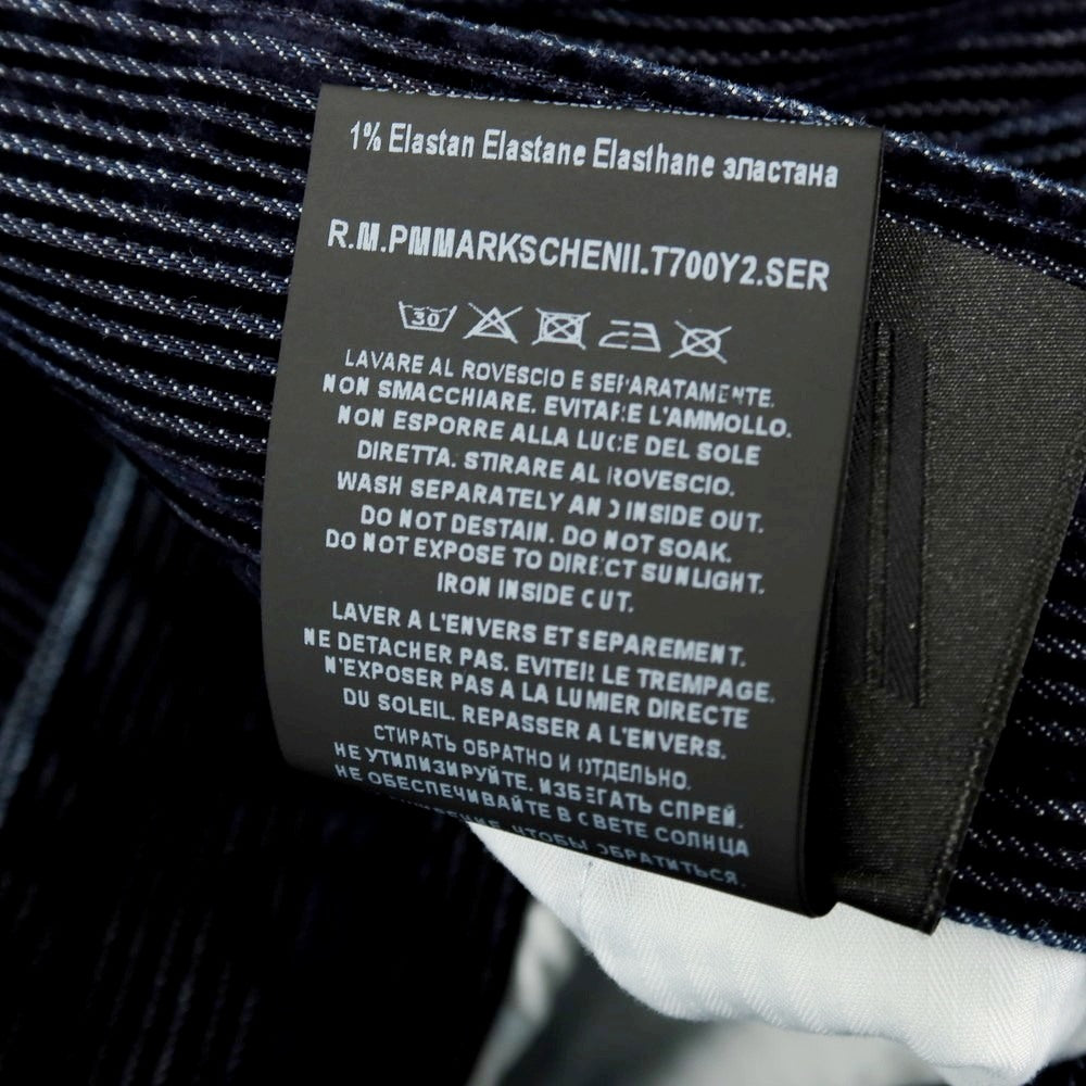 【SALE10%OFF/返品不可】【新品】ピーエムディーエス PMDS 42-151PM MARKS ストレッチ コットン フロッキー デニムスラックスパンツ ネイビー【 サイズ33 】【 状態ランクN 】【 メンズ 】