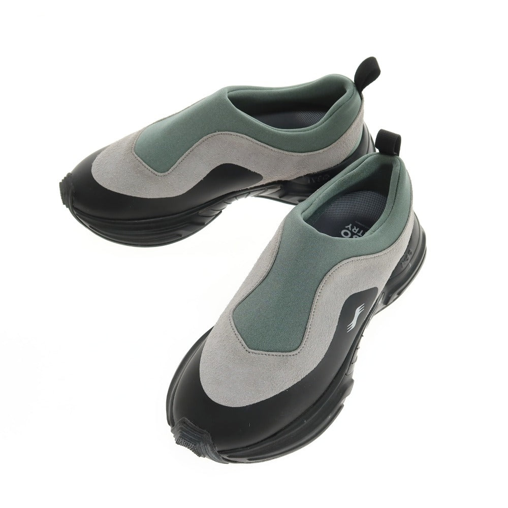 【新品】イソ IYSO Y-MOC スエード系 スニーカー グレーxセージグリーン【サイズ28】【 状態ランクN 】【 メンズ 】