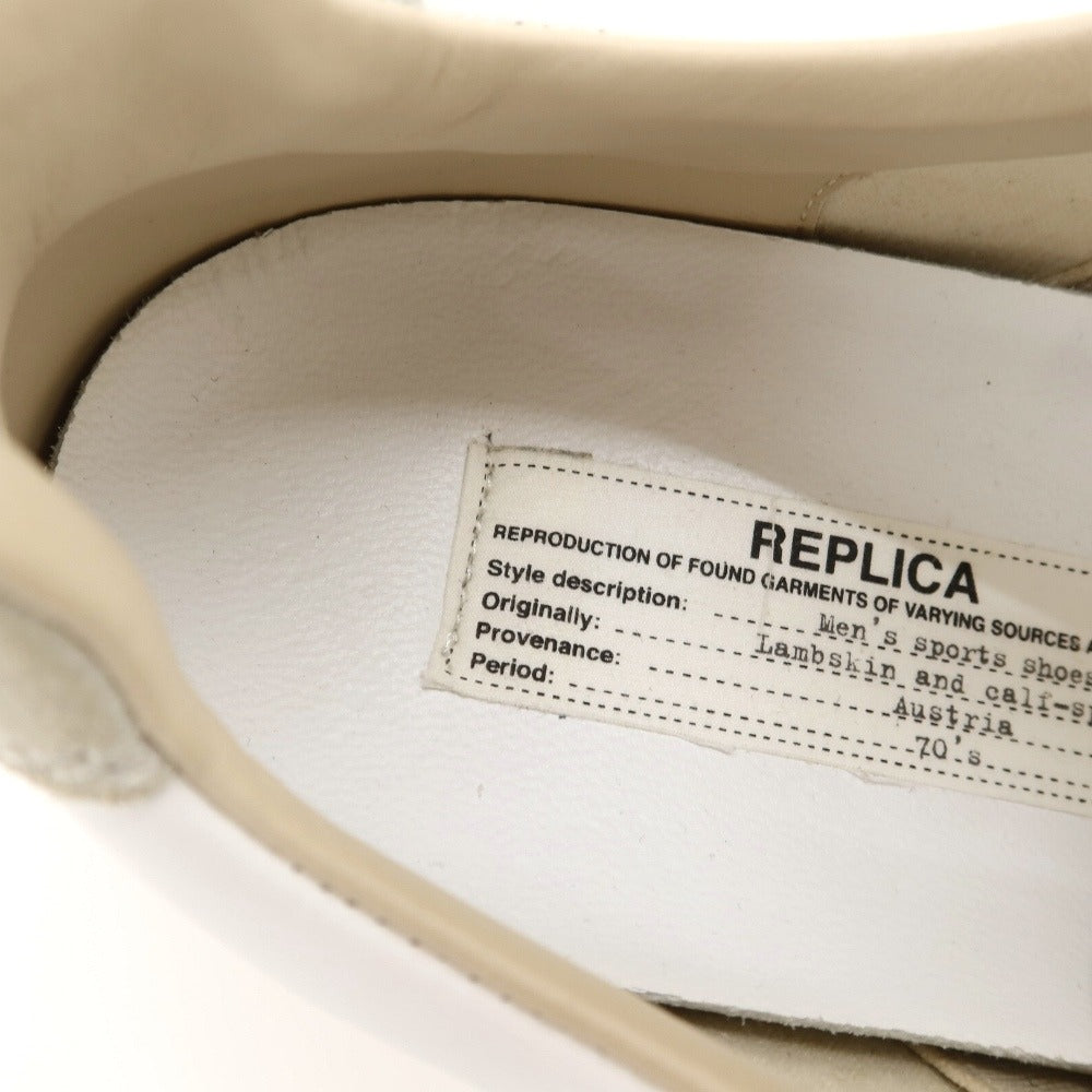 【新品アウトレット】マルタンマルジェラ22 Martin Margiela 22 ジャーマントレーナー レザー スニーカー ホワイト系【サイズ41】【 状態ランクN- 】【 メンズ 】