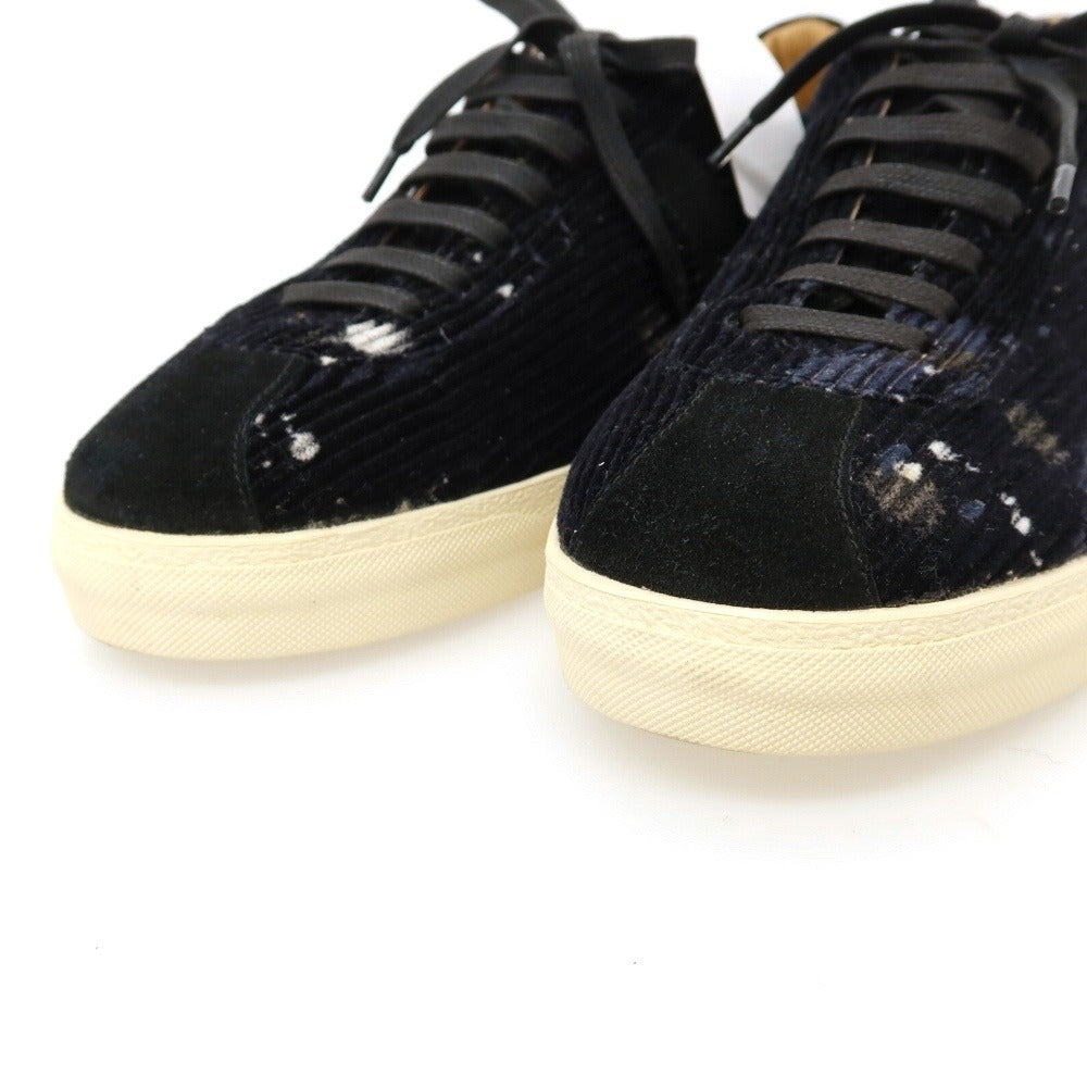 【新品アウトレット】ラルディーニ LARDINI ヌバック スニーカー ブラック【サイズ43】【 状態ランクN- 】【 メンズ 】