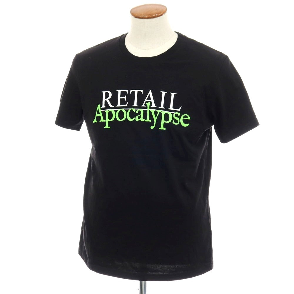 【中古】アイディアブックス IDEA BOOKS コットン クルーネック 半袖Tシャツ ブラック【サイズM】【 状態ランクA 】【 メンズ 】