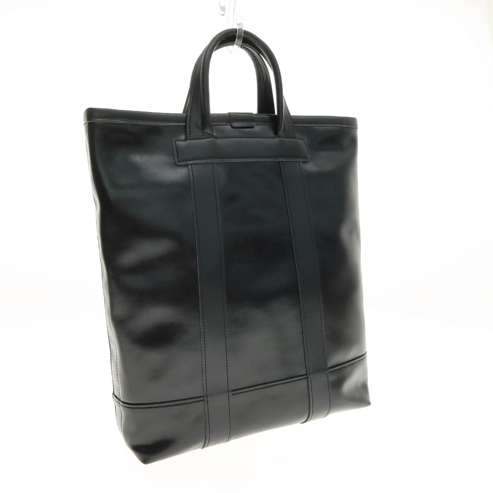 【中古】コムデギャルソン オムドゥ COMME des GARCONS HOMME DEUX 2025年春夏 合成皮革 トートバッグ ブラック【 状態ランクA 】【 メンズ 】