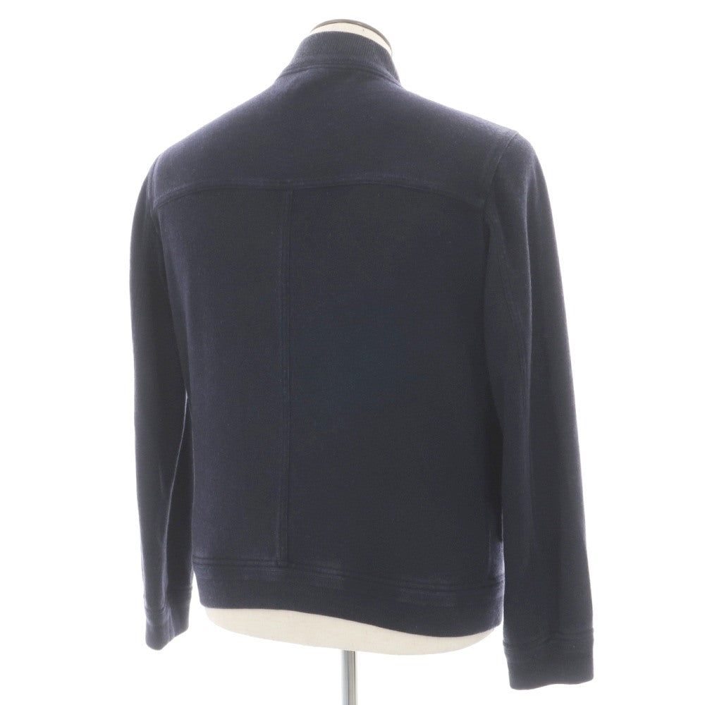 【中古】ヴァルスタリーノ VALSTARINO カシミヤ ガーメントダイ ヴァルスタリーノブルゾン スイングトップ ネイビー【サイズ50】【 状態ランクC 】【 メンズ 】