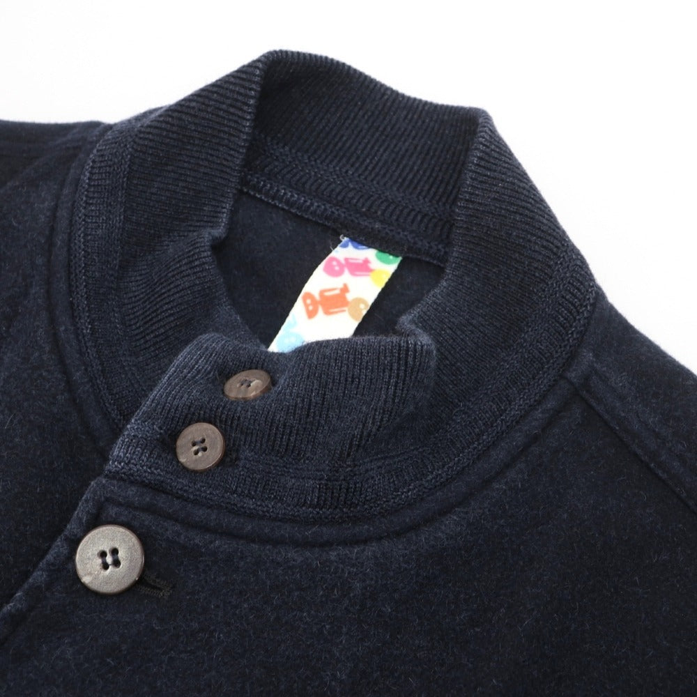 【中古】ヴァルスタリーノ VALSTARINO カシミヤ ガーメントダイ ヴァルスタリーノブルゾン スイングトップ ネイビー【サイズ50】【 状態ランクC 】【 メンズ 】