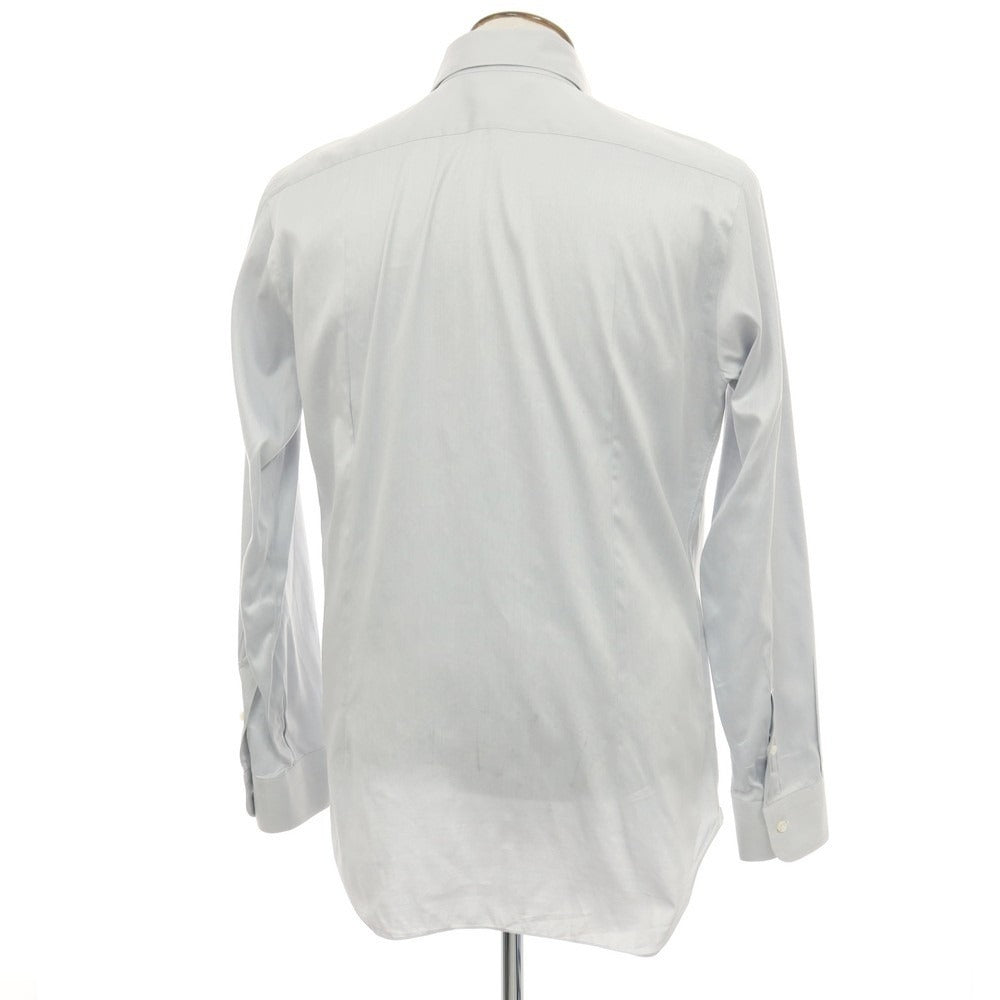【中古】バルバ BARBA コットン ワイドカラー ドレスシャツ ライトグレー【サイズ42】【 状態ランクC 】【 メンズ 】