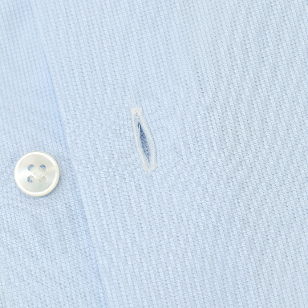 【中古】バルバ BARBA CULTO コットン セミワイドカラー ドレスシャツ ブルー【サイズ42】【 状態ランクC 】【 メンズ 】