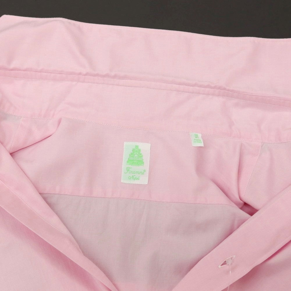 【中古】フィナモレ Finamore コットン ホリゾンタルカラー ドレスシャツ ピンク【サイズ41】【 状態ランクB 】【 メンズ 】