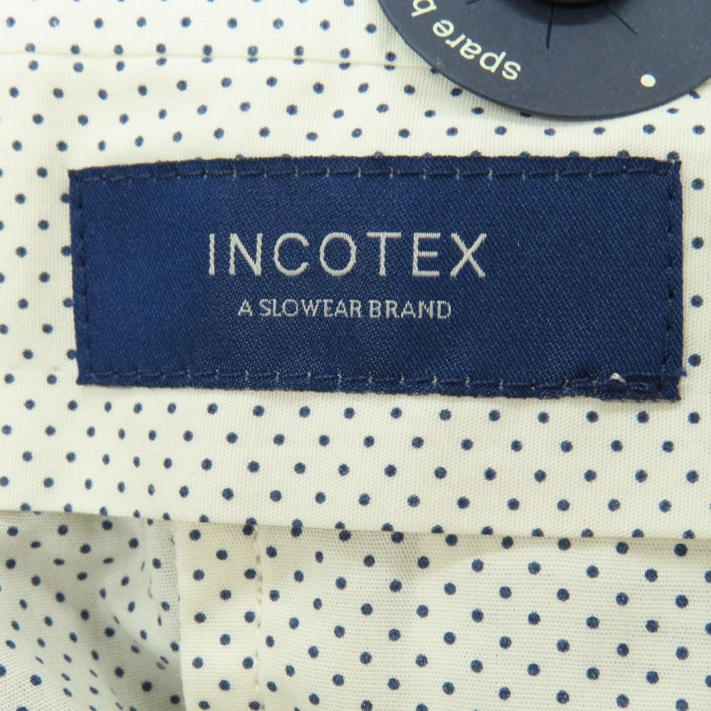 【中古】インコテックス INCOTEX ウールコットンナイロン ジャージー ドレススラックスパンツ グレー【サイズ48】【 状態ランクA 】【 メンズ 】