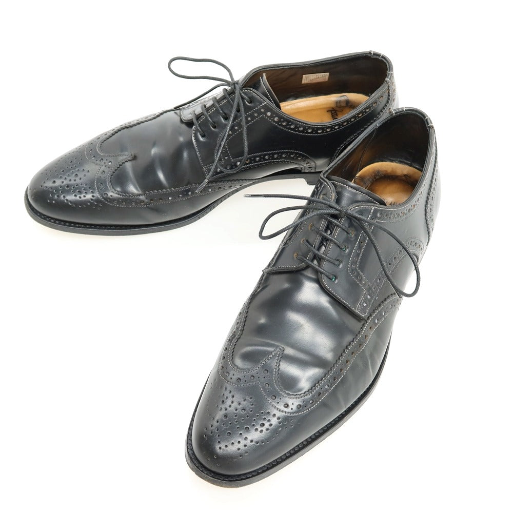 【中古】サントーニ Santoni コードバン ウイングチップ ブラック【 サイズ5 1/2 】【 状態ランクB 】【 メンズ 】