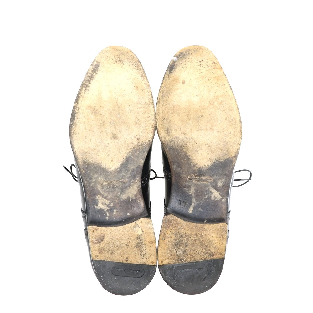 【中古】サントーニ Santoni コードバン ウイングチップ ブラック【 サイズ5 1/2 】【 状態ランクB 】【 メンズ 】