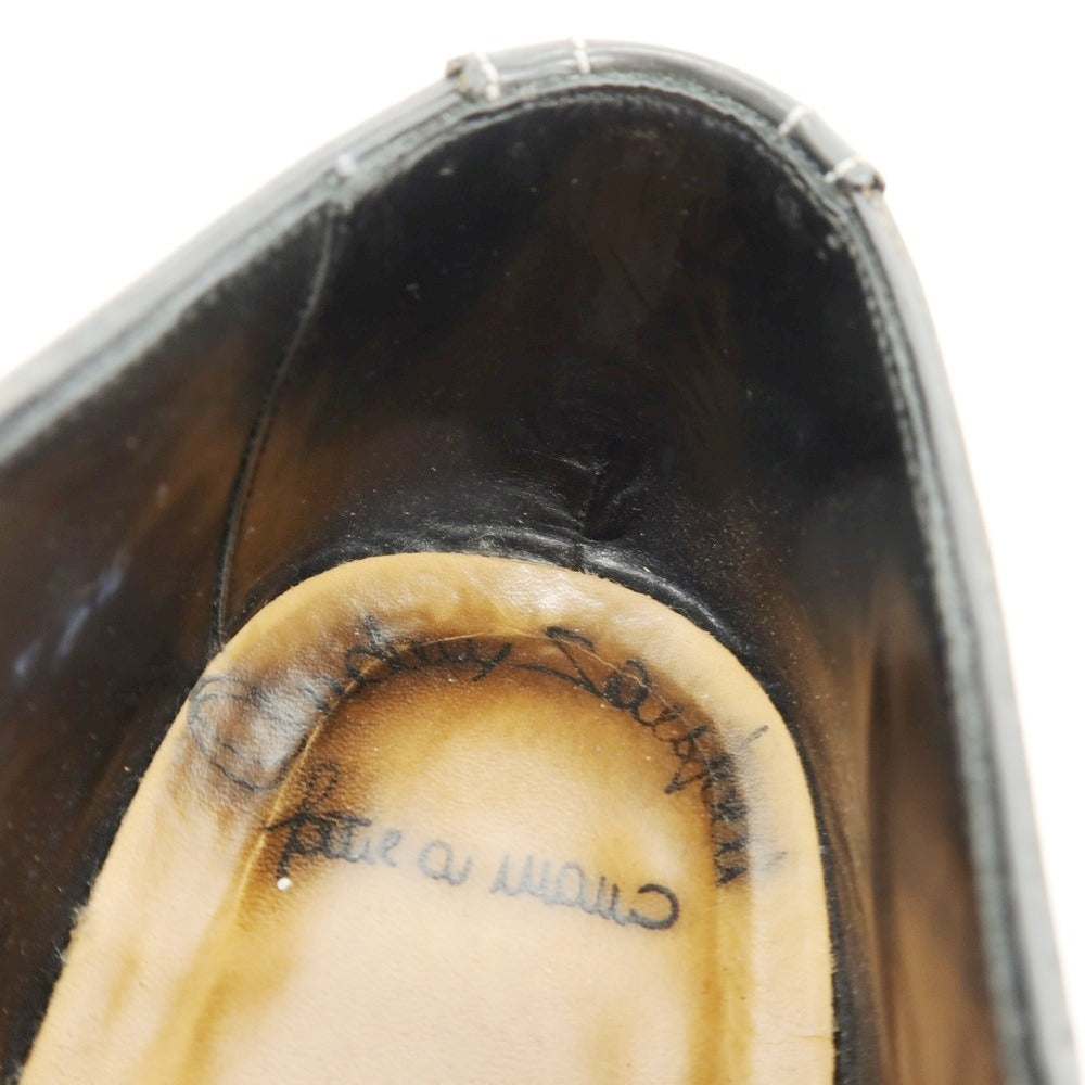 【中古】サントーニ Santoni コードバン ウイングチップ ブラック【 サイズ5 1/2 】【 状態ランクB 】【 メンズ 】