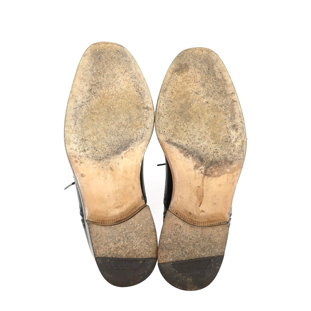 【中古】シルバノラッタンジ Silvano Lattanzi カーフ ウイングチップ ブラック【サイズ6】【 状態ランクC 】【 メンズ 】