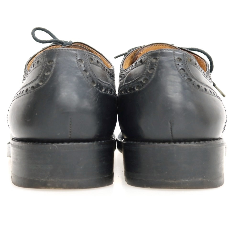 【中古】シルバノラッタンジ Silvano Lattanzi カーフ ウイングチップ ブラック【サイズ6】【 状態ランクC 】【 メンズ 】