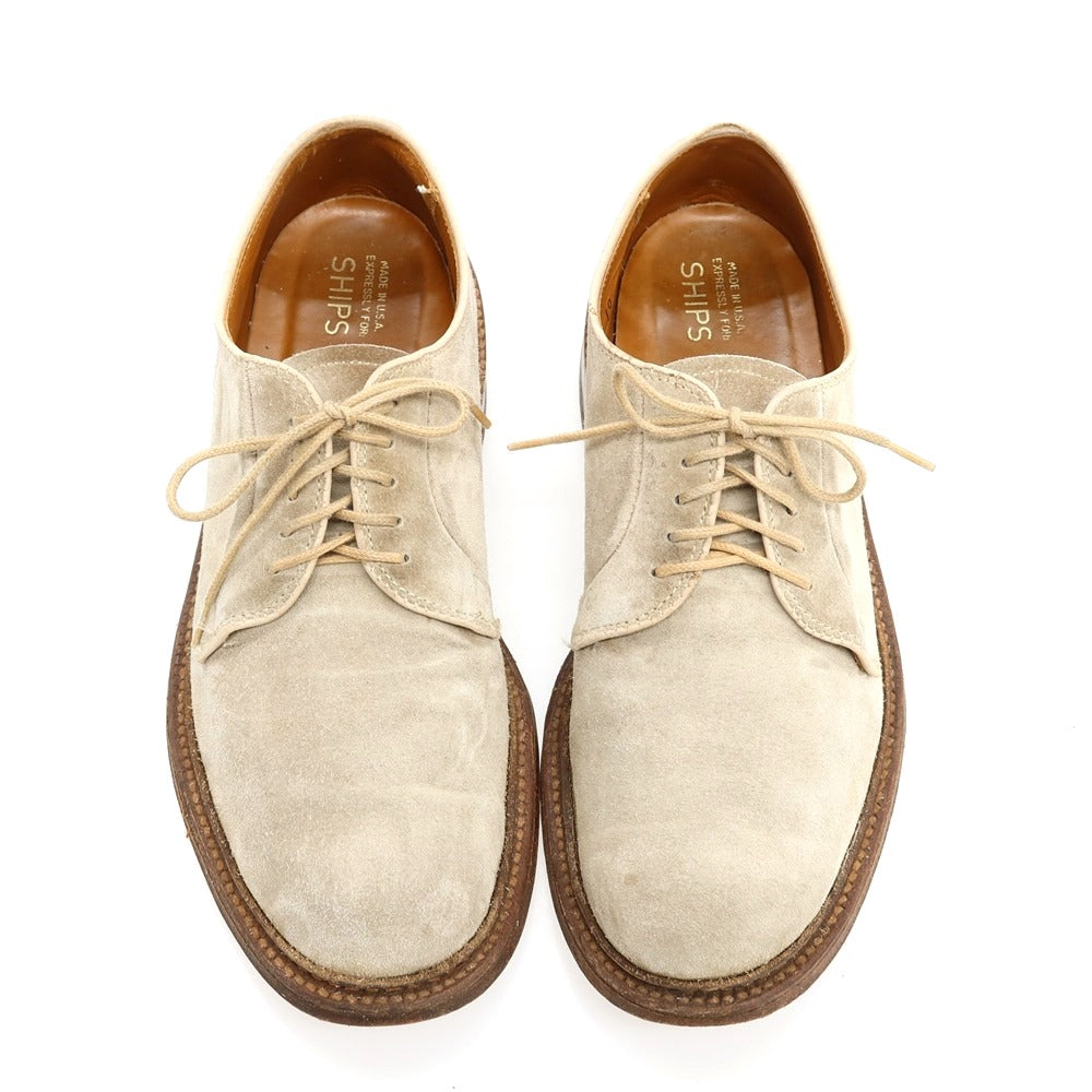 【中古】オールデン ALDEN ×SHIPS スエード ドレスシューズ サンドベージュ【サイズ7D】【 状態ランクD 】【 メンズ 】