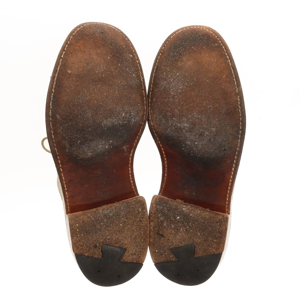 【中古】オールデン ALDEN ×SHIPS スエード ドレスシューズ サンドベージュ【サイズ7D】【 状態ランクD 】【 メンズ 】