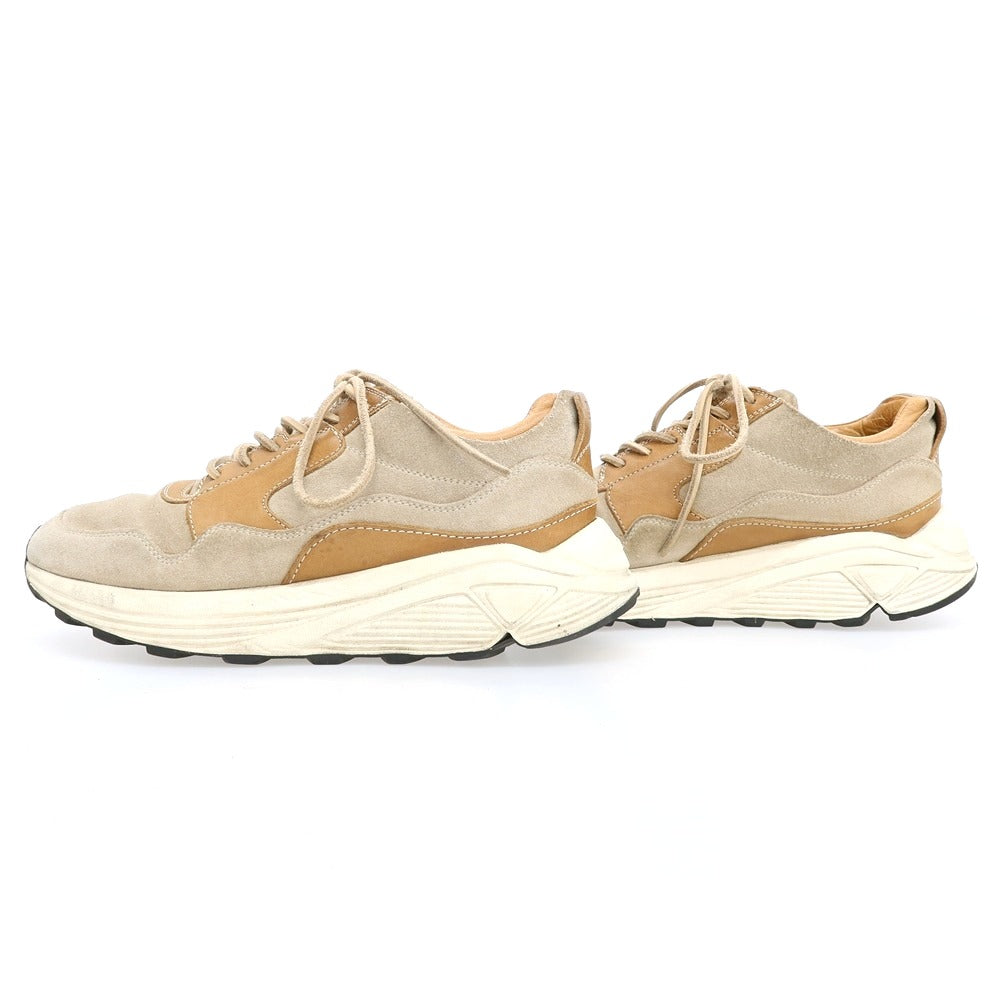 【中古】ブッテロ BUTTERO スエードレザー スニーカー サンドベージュ【サイズ39】【 状態ランクC 】【 メンズ 】