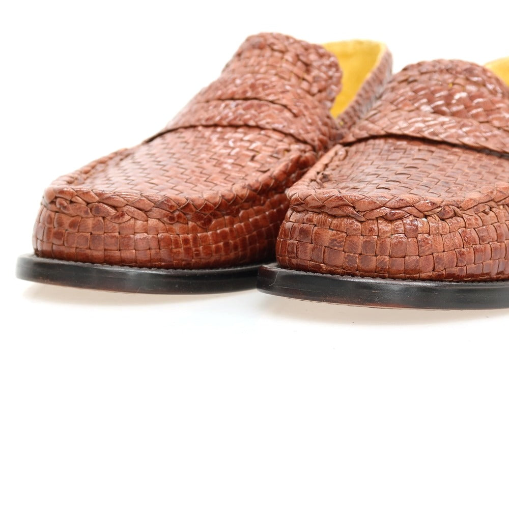 【中古】【未使用】マルニ MARNI レザー ローファー ライトブラウン【サイズ40】【 状態ランクS 】【 メンズ 】