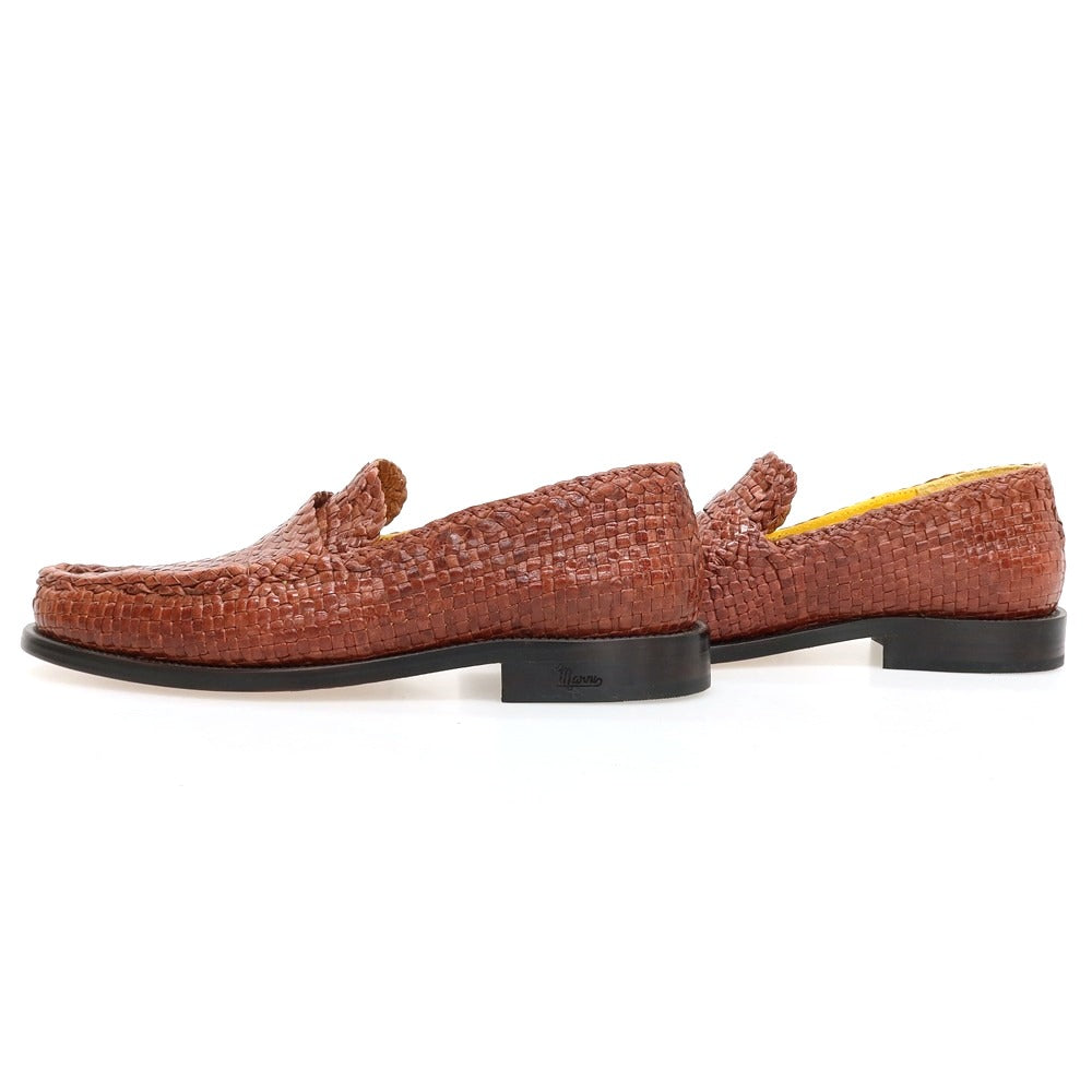 【中古】【未使用】マルニ MARNI レザー ローファー ライトブラウン【サイズ40】【 状態ランクS 】【 メンズ 】