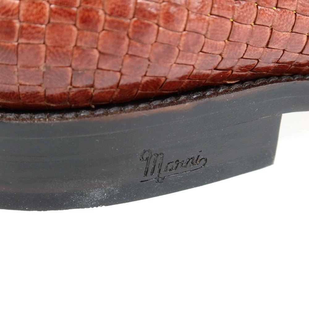 【中古】【未使用】マルニ MARNI レザー ローファー ライトブラウン【サイズ40】【 状態ランクS 】【 メンズ 】