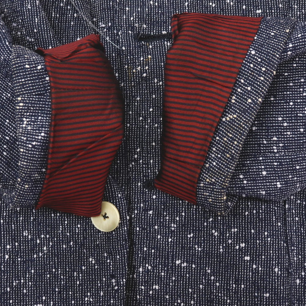 【中古】エルネスト ernesto GFB リネンシルクナイロン 2B カジュアルジャケット ネイビー【サイズ46】【 状態ランクD 】【 メンズ 】