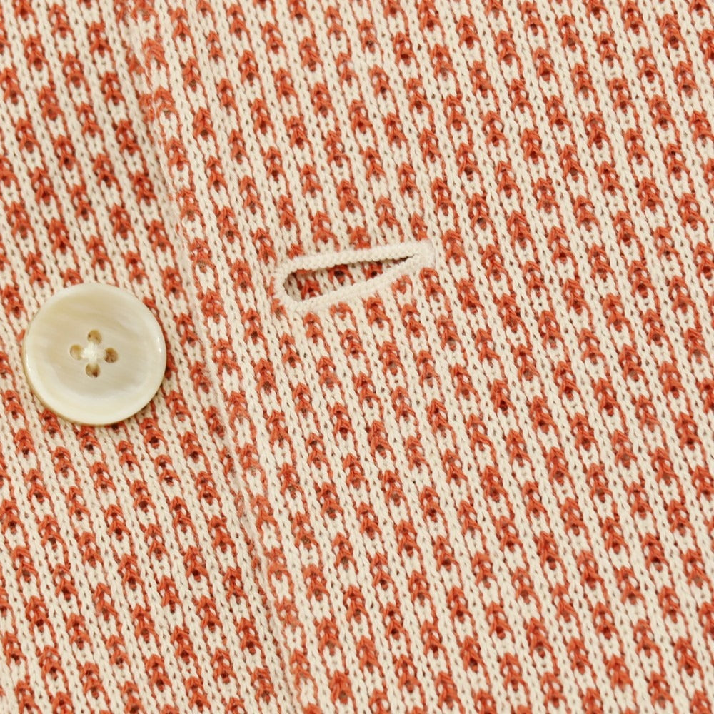 【中古】エルネスト ernesto GFB コットン ダブル4B カジュアルジャケット オレンジxアイボリー【サイズ48】【 状態ランクB 】【 メンズ 】