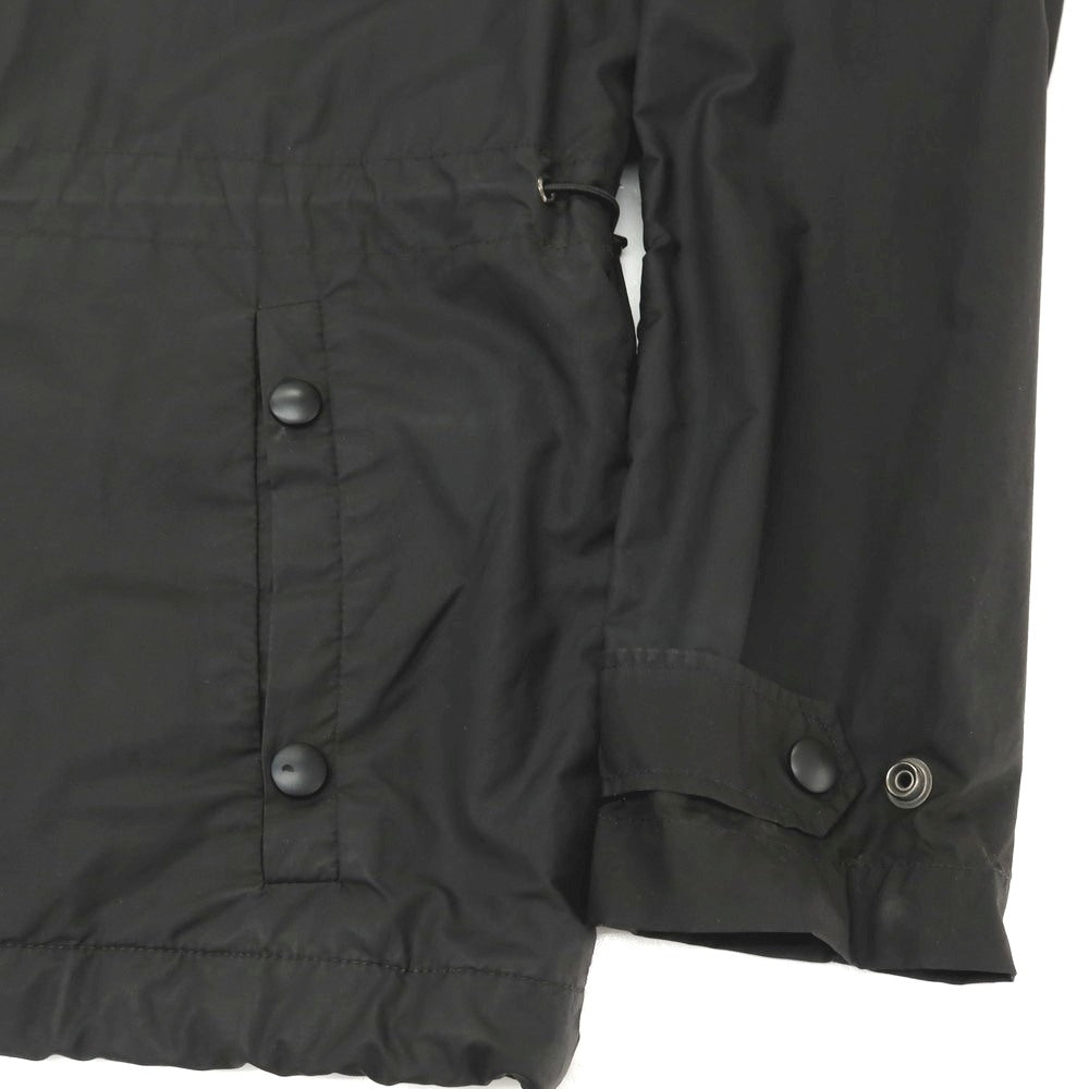 【中古】マウログリフォーニ Mauro Grifoni コットンナイロン ジップアップ マウンテンパーカー ブラック【サイズ48】【 状態ランクC 】【 メンズ 】