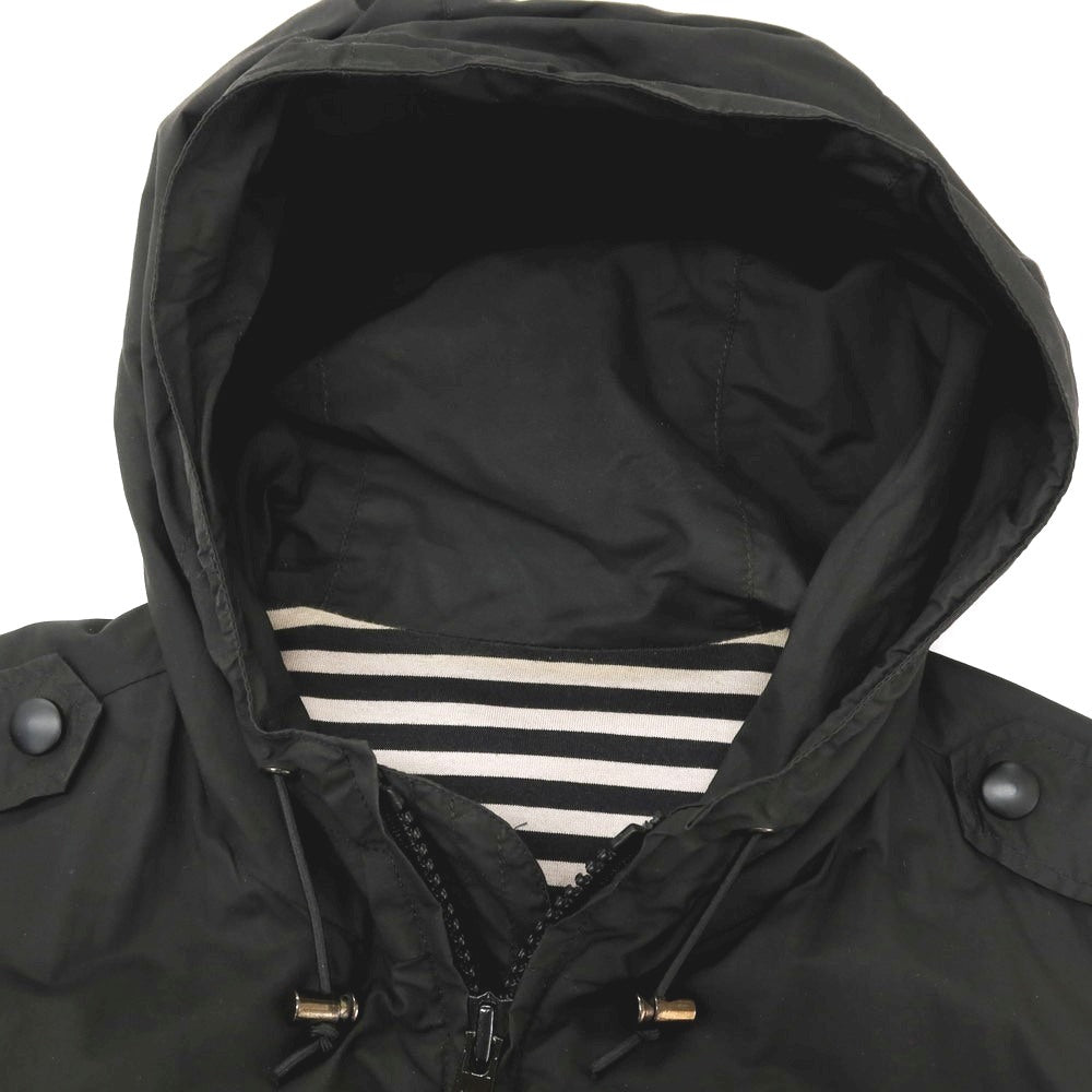 【中古】マウログリフォーニ Mauro Grifoni コットンナイロン ジップアップ マウンテンパーカー ブラック【サイズ48】【 状態ランクC 】【 メンズ 】