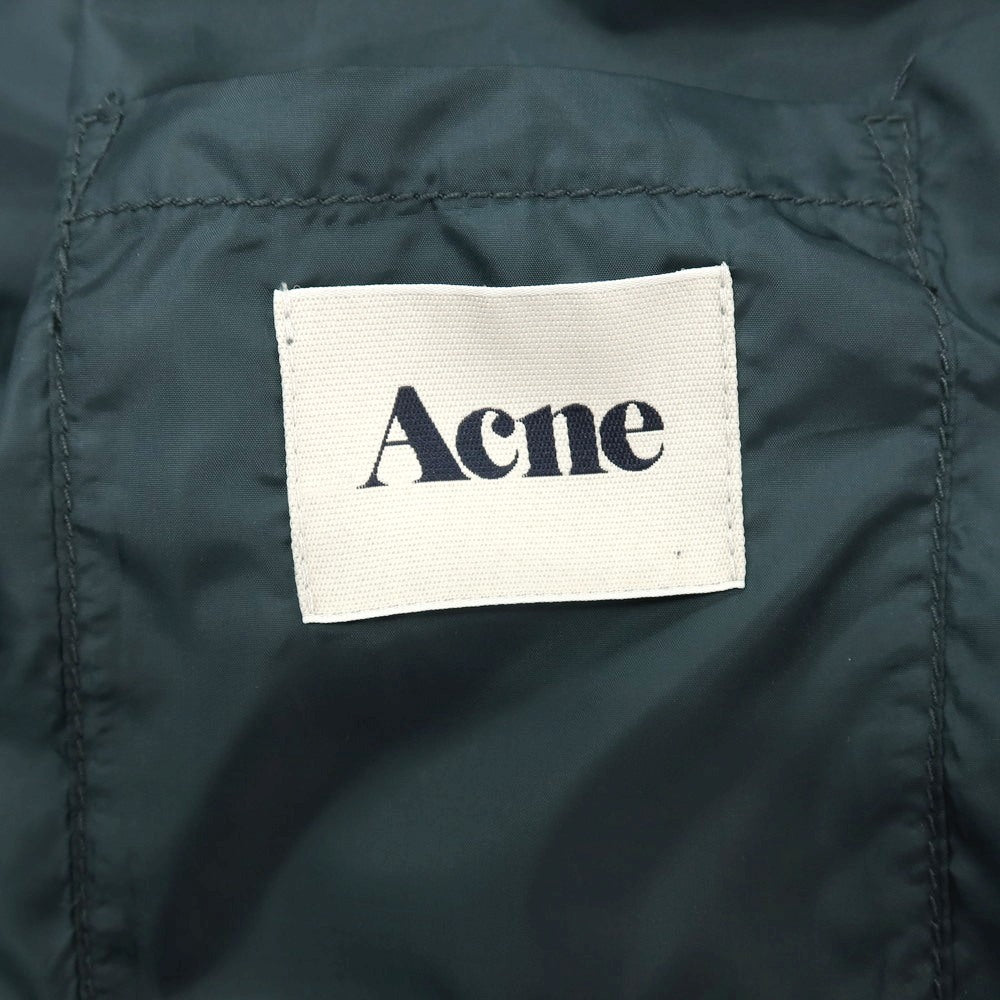 【中古】アクネ ACNE ポリエステル マウンテンパーカー ダークグリーン【サイズ46】【 状態ランクC 】【 メンズ 】