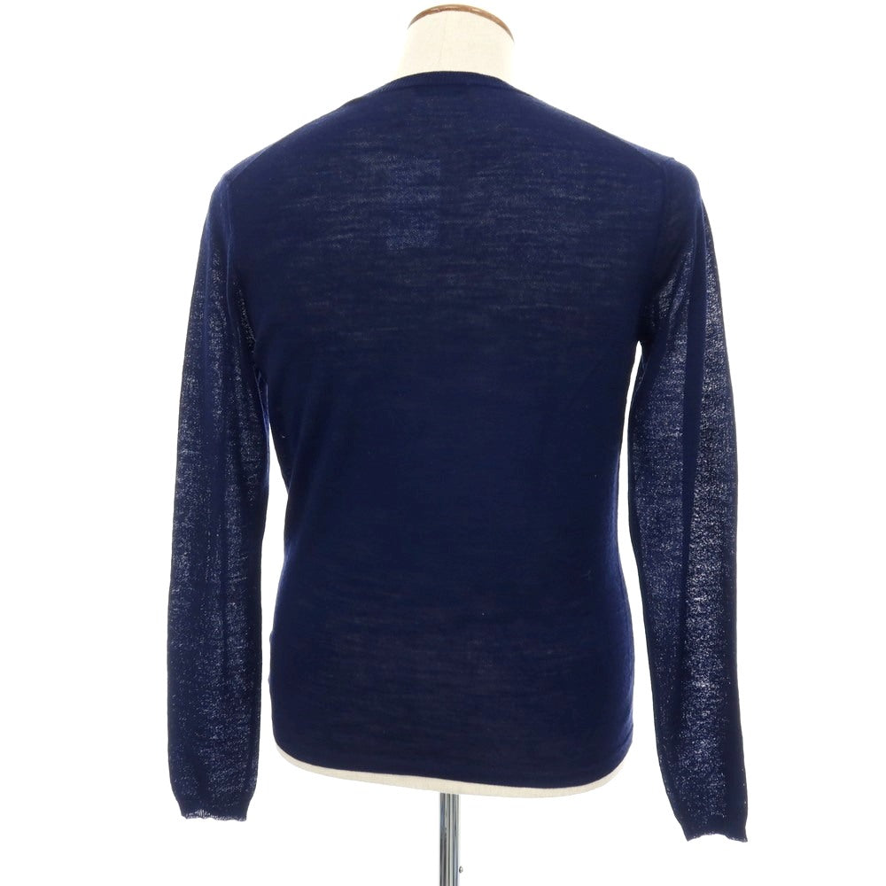 【中古】ザノーネ ZANONE アイスウール カーディガン ライトネイビー【サイズ46】【 状態ランクC 】【 メンズ 】