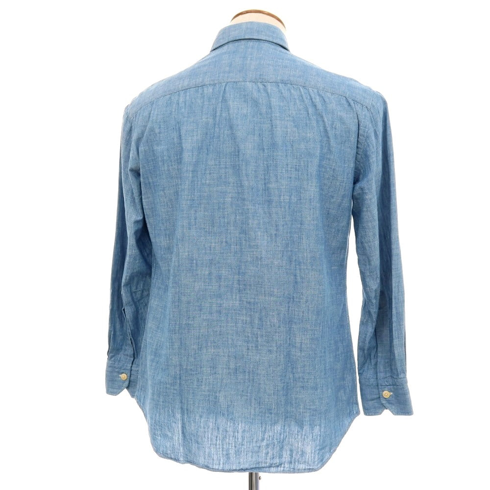 【中古】サルヴァトーレピッコロ Salvatore Piccolo コットン レギュラーカラー プルオーバーシャツ ライトブルー【サイズ40】【 状態ランクC 】【 メンズ 】