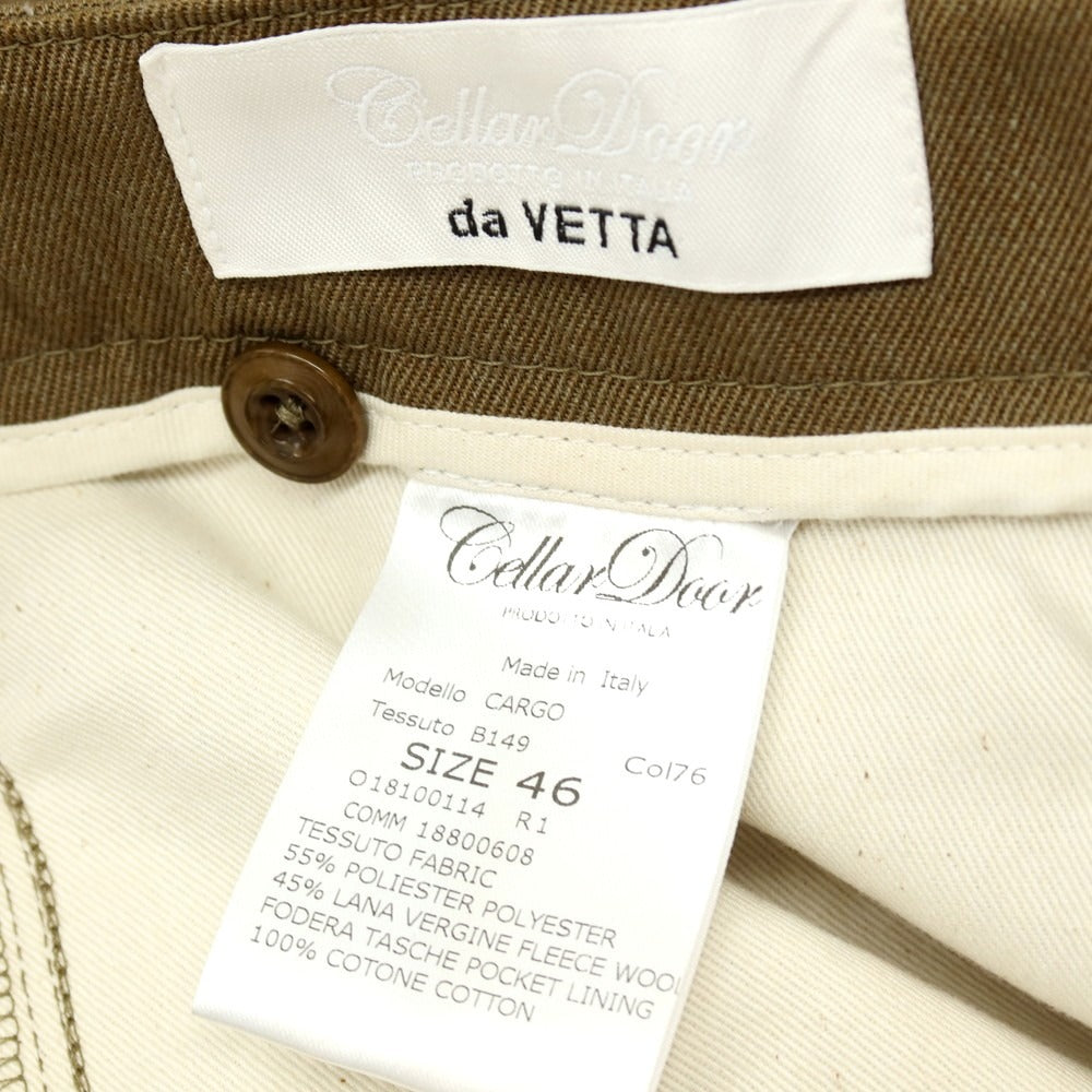 【中古】セラードアー CellarDoor CARGO ポリエステルウール カーゴパンツ カーキ系【サイズ46】【 状態ランクB 】【 メンズ 】